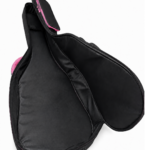 PROFESYONEL GİGBAG KALIN AKUSTİK GİTAR KILIFI-ÇANTASI - SİYAH - PEMBE 1900 DENYE LÜX KUMAŞ - %100 SU GEÇİRMEZ